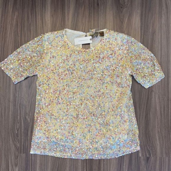 Anthropologie Varun Bahl Sequins Top - Picture 1 of 3